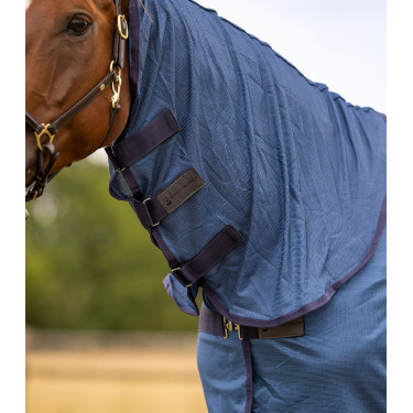 Waldhausen FlyControl anti-vliegendeken met halsstuk Blauw