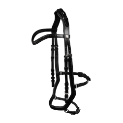 Waldhausen X-Line Relaxation hoofdstel met anatomische neusriem Zwart