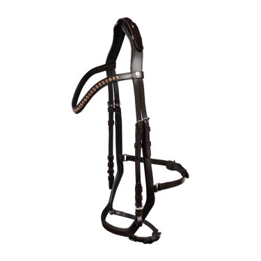 Waldhausen X-Line Relaxation hoofdstel met anatomische neusriem Bruin