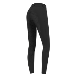 Rijbroek ELT Micro Sport silicone hoge taille Zwart