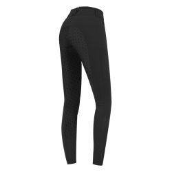 Rijbroek ELT Micro Sport silicone hoge taille Zwart