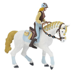 Beeldje Volwassen Ruiter Fashion Blauw Papo Beeldje Volwassen Ruiter Fashion Blauw Papo