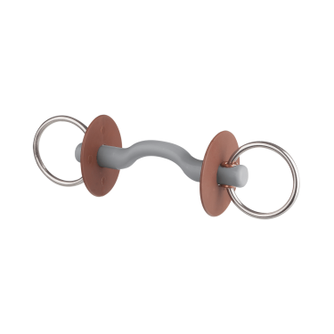Beris trens met tongboog, ringen 7,5 cm Stevig Bruin