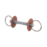 Beris Comfort stangbit met scharen, 7,5 cm ring Zacht Bruin