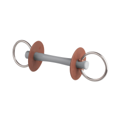 Beris Comfort stangbit met scharen, 7,5 cm ring Zacht Bruin Beris Comfort stangbit met scharen, 7,5 cm ring Zacht Bruin