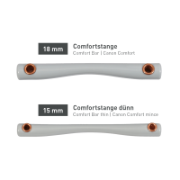 Beris Comfort stangbit met scharen, 7,5 cm ring Zacht Bruin
