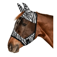 Waldhausen Zebra vliegenmasker Zwart / wit