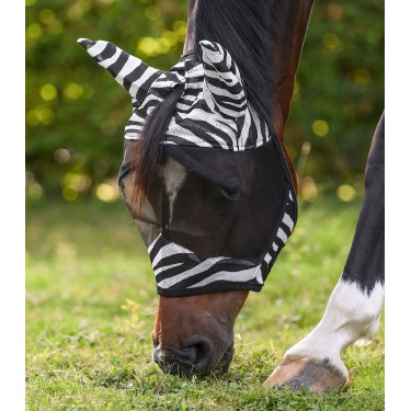 Waldhausen Zebra vliegenmasker Zwart / wit
