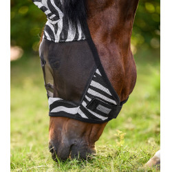 Waldhausen Zebra vliegenmasker Zwart / wit