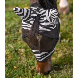 Waldhausen Zebra vliegenmasker Zwart / wit