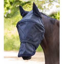 Vliegmasker paard Waldhausen met oren en neusbrug Vliegmasker paard Waldhausen met oren en neusbrug