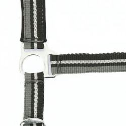 Halster + lijn Norton Brillant Zwart / grijs / zilver Halster + lijn Norton Brillant Zwart / grijs / zilver