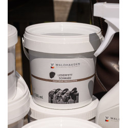 Waldhausen zwarte ledervet 500 ml Zwart