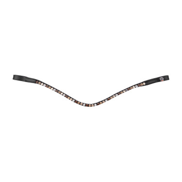 Zwart glamée frontriem X-Line Waldhausen Zwart / bruin / goud / beige / zilver