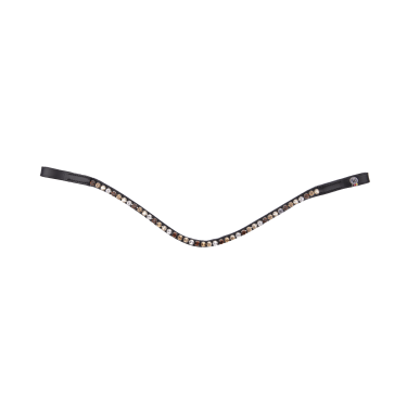 Zwart glamée frontriem X-Line Waldhausen Zwart / bruin / goud / beige / zilver