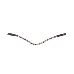 Zwart glamée frontriem X-Line Waldhausen Zwart / bruin / goud / beige / zilver
