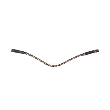 Zwart glamée frontriem X-Line Waldhausen Zwart / bruin / goud / beige / zilver
