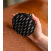 Magische rosborstel Waldhausen Rubber Groomer Zwart
