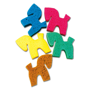 Waldhausen spons in de vorm van een paard Multicolor