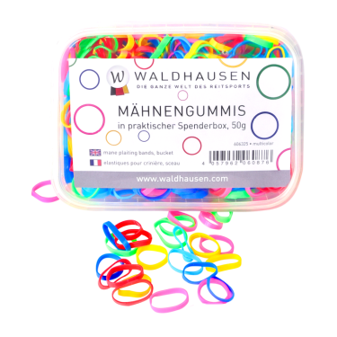 Waldhausen extra brede vlechtelastieken multicolor doos Multicolor Waldhausen extra brede vlechtelastieken multicolor doos Multicolor