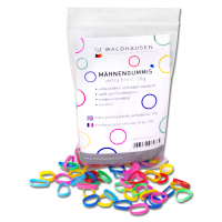 Waldhausen extra brede multicolor vlechtelastiekjes Multicolor Waldhausen extra brede multicolor vlechtelastiekjes Multicolor