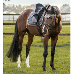 Zadeldek Dressuur Night Collection Back On Track Grijs