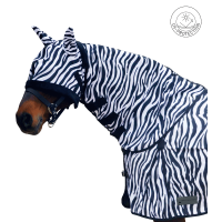 Anti-vliegen halsbeschermer Waldhausen Zebra Zwart / wit