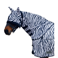 Anti-vliegen halsbeschermer Waldhausen Zebra Zwart / wit