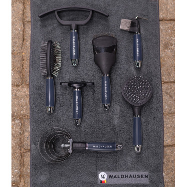 Waldhausen borstel met lange haren en gelhandvat Zwart