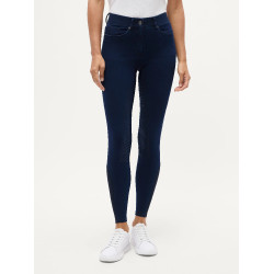 Damesrijbroek Tommy Hilfiger Equestrian Hope denim Spoelen Blauw