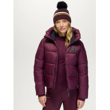 Dean Pom Pom Beanie Tommy Hilfiger Equestrian Diep bordeaux