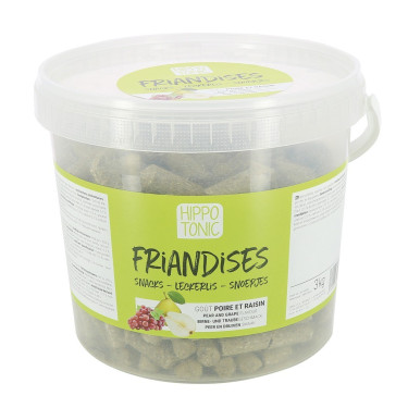 Paarden snoepjes met peren- en druivensmaak Hippotonic Paarden snoepjes met peren- en druivensmaak Hippotonic