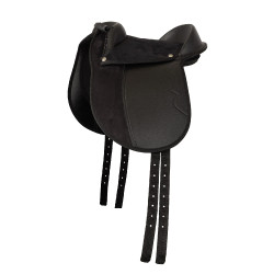 Horze Pony Zadel Zwart / grijs Horze Pony Zadel Zwart / grijs
