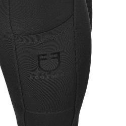 Meisjeslegging met hoge taille full grip met lusjes Equestro kinderen