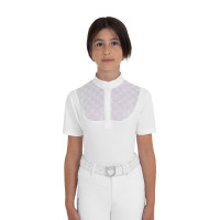 Wedstrijdpolo voor meisjes met tule Equestro kinderen Wedstrijdpolo voor meisjes met tule Equestro kinderen