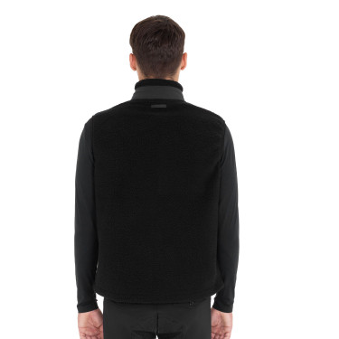 Heren bodywarmer van teddyfleece met borstzak Equestro Heren bodywarmer van teddyfleece met borstzak Equestro