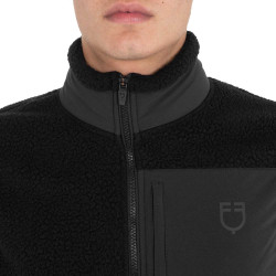 Heren bodywarmer van teddyfleece met borstzak Equestro Heren bodywarmer van teddyfleece met borstzak Equestro