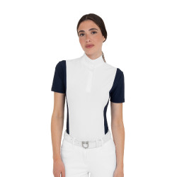 Wedstrijdpolo dames met korte mouwen en mesh inzetstukken Equestro