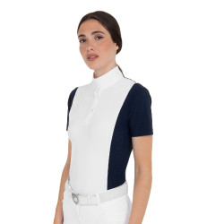 Wedstrijdpolo dames met korte mouwen en mesh inzetstukken Equestro