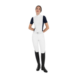 Wedstrijdpolo dames met korte mouwen en mesh inzetstukken Equestro