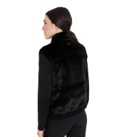 Dames bodywarmer van synthetische bont Equestro Zwart