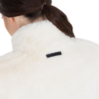 Dames bodywarmer van synthetische bont Equestro Antiek wit Beige