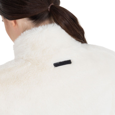 Dames bodywarmer van synthetische bont Equestro Antiek wit Beige