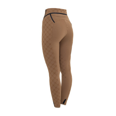 Dameslegging met hoge taille van technisch monogram Equestro-stof dames Dameslegging met hoge taille van technisch monogram Equestro-stof dames