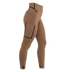Dameslegging met hoge taille van technisch monogram Equestro-stof dames Dameslegging met hoge taille van technisch monogram Equestro-stof dames