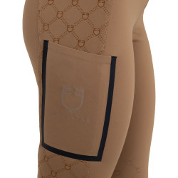 Dameslegging met hoge taille van technisch monogram Equestro-stof dames Dameslegging met hoge taille van technisch monogram Equestro-stof dames