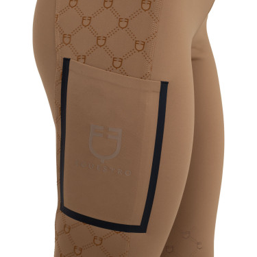 Dameslegging met hoge taille van technisch monogram Equestro-stof dames Dameslegging met hoge taille van technisch monogram Equestro-stof dames