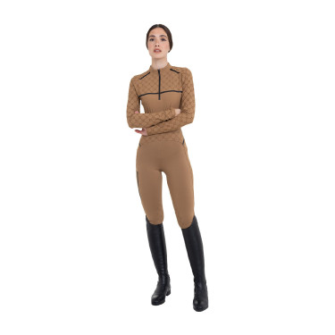 Dameslegging met hoge taille van technisch monogram Equestro-stof dames Dameslegging met hoge taille van technisch monogram Equestro-stof dames