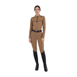 Damesbroek met hoge taille full grip monogram Equestro dames Damesbroek met hoge taille full grip monogram Equestro dames