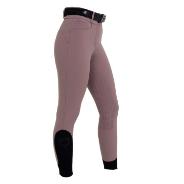 Damesbroek full grip met hoge taille in bi-stretch technische stof Equestro dames Gewei Beige